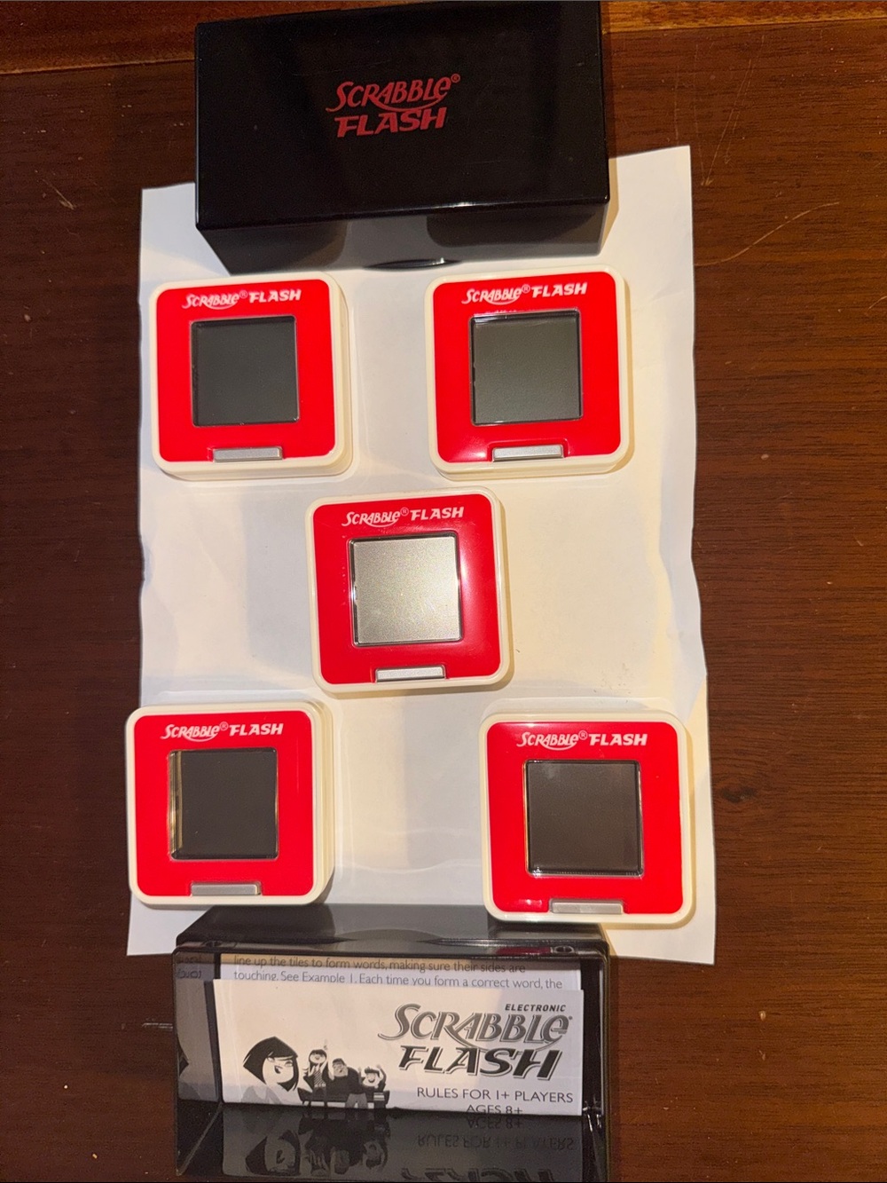 EUC Hasbro Scrabble Flash Electronic Interactive Game-Works Kids Travel Portable